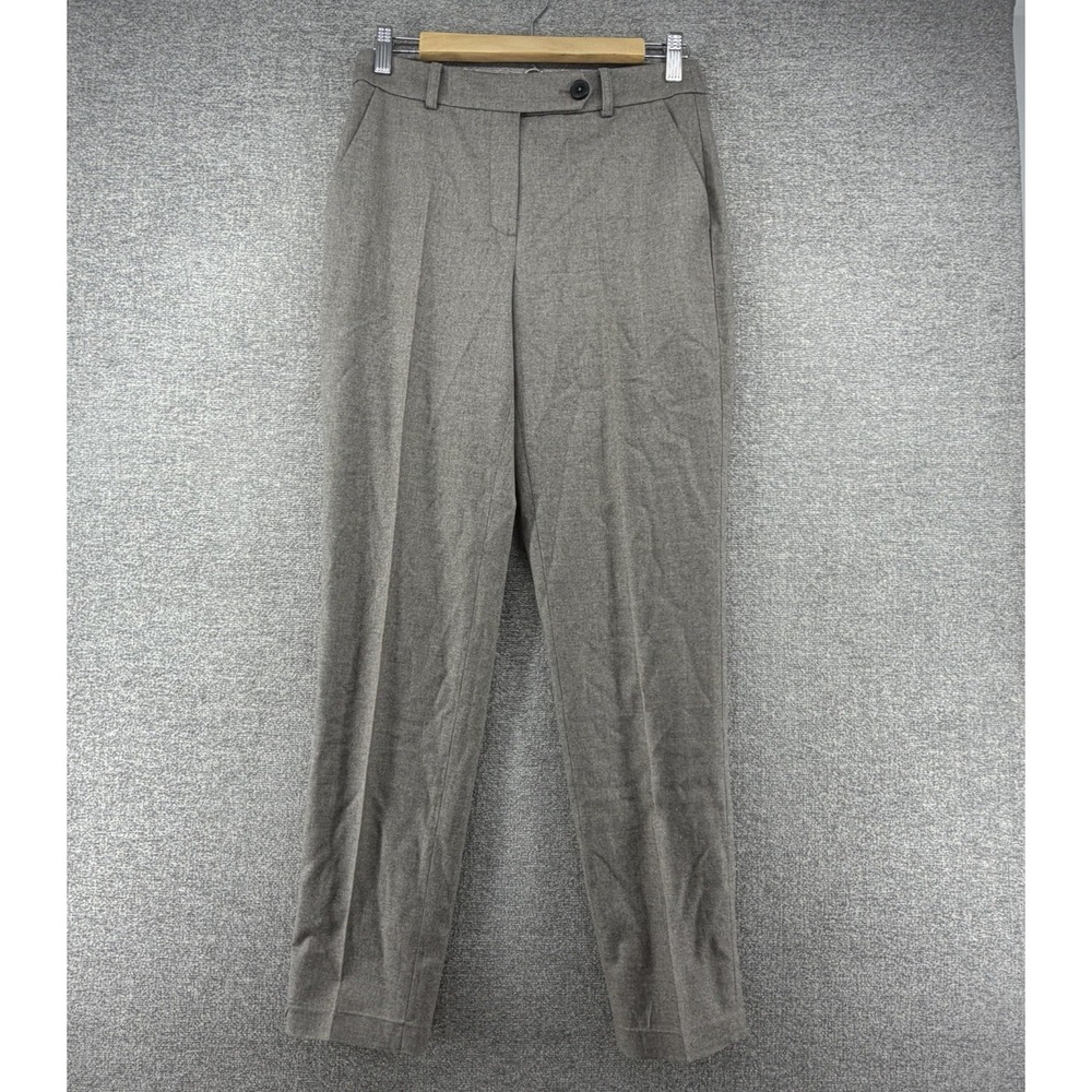 Brooks Brothers Vitale Barberís Canónico Dress Pants Women Size 2 Brown Wool - Picture 1 of 11
